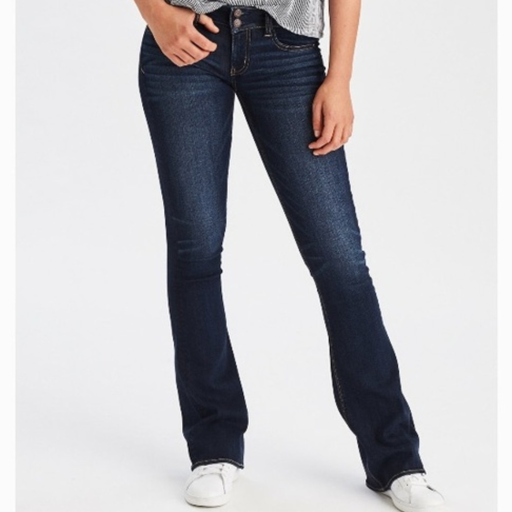 American Eagle the artist dark denim jeans